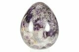Polished Chevron Amethyst Egg - Madagascar #245400-1